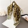 Trendy Print Square Scarf For Women Cotton Velvet Neck Scarf Shawl Warp Elegant Neckerchief Bandanas Ladies Hijab
