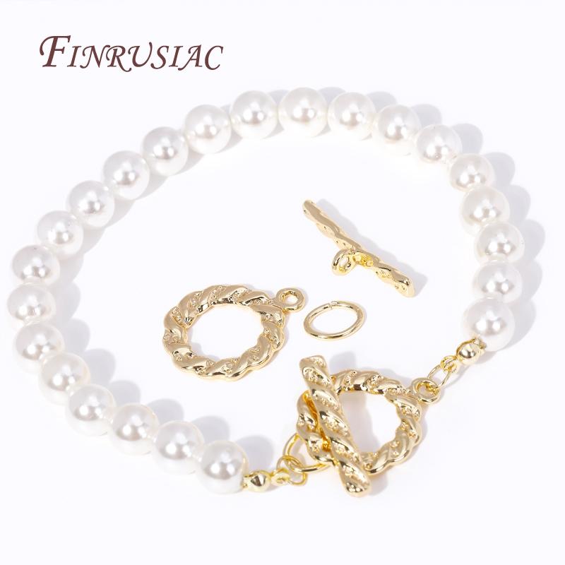 18K Gold Plated Bracelet Connect Clasps DIY Jewelry Making Supplies OT Clasps Multi Styles High Quality Brass Toggle Clasps