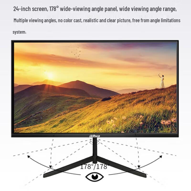 Dahua DH-LM24-B200 24-inch LED LCD Monitor CN plug (adapter included)