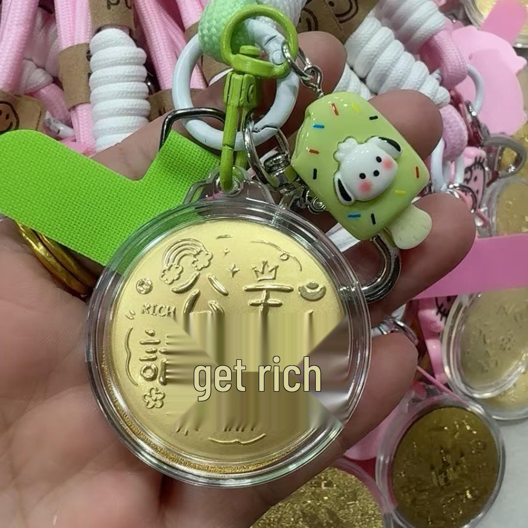 Ключница-подвеска Shuibei Gold Hello Kitty Принцесса - Мультяшный Кот Брелок для Телефона и Сумки