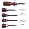 WUTA Sharp Leather Edge Beveler Edge Skiving Polishing Leather Tools DIY Belt Maker High Carbon Steel Leather Craft Beveller
