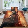 Spartan Man Duvet Cover Quilt Cover 3D Printed Gladiator For Boys Girls With Pillowcases,Microfiber Bedding Set 2 Pieces Single