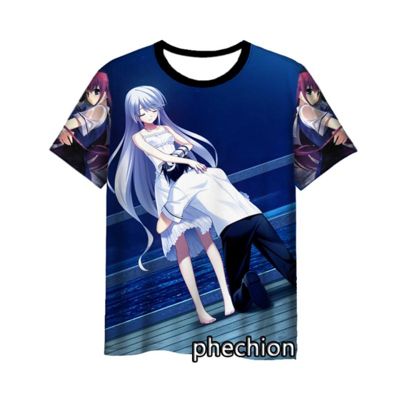 

phechion Новая мода для мужчин/женщин The Eden of Grisaia 3D Printed Short Sleeve Casual T Shirt Sporting Hip Hop Summer Tops L253 6XL