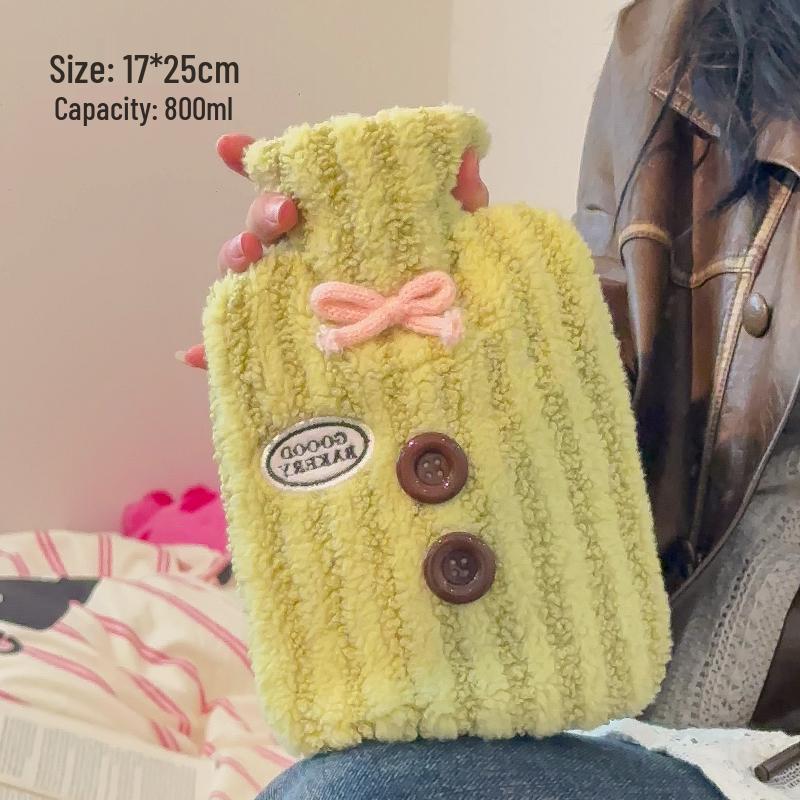 Hand-Warmer Hot Water Bottle with Hand Inserts