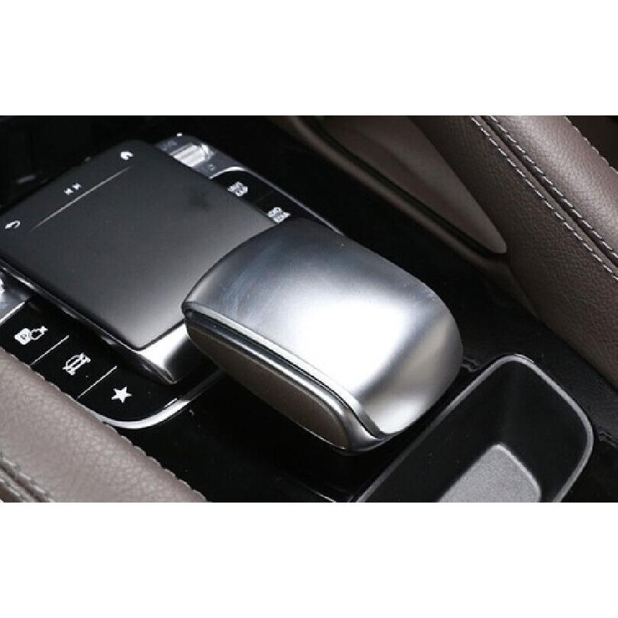 Central Console Gear Shift Matte Silver Fit For Benz GLE GLS -22 Knob Cover