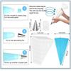 Silicone Pastry Bag Tips Kitchen DIY Cake Icing Piping Cream Decorate Tool Reusable Pastry Bag+Stainless Nozzle