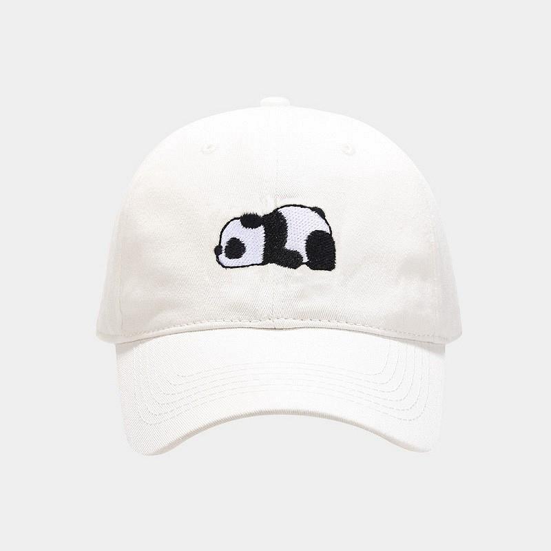 Summer Panda Cartoon Baseball Cap For Women Casual Sun Block Breathable Cotton