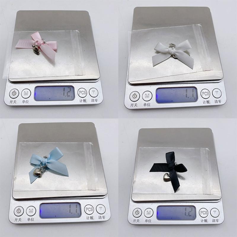 Pack of 4 Stylish Shoe Buckles Colorful Shoe Decorations Ribbon Shoes Pendant Footwear Pendant Heart Pendant for Shoe