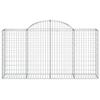 VidaXL Curved Gabion Baskets 13 Pcs 200x50x100/120 Cm Galvanized Iron, Gabion, Gabion Cage, Gabion Wall Basket, Wall 3146331