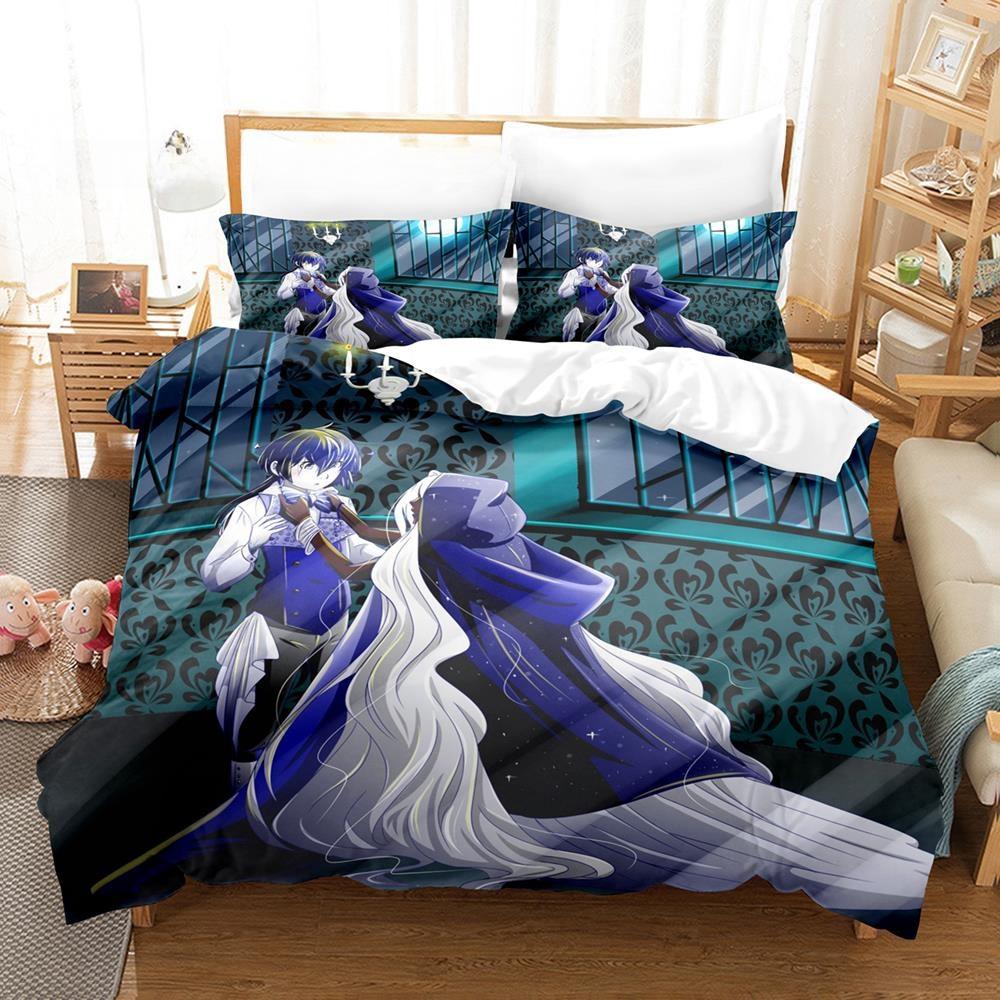 

3D Print Anim The Case Study of Vanitas Bedding Set Single Twin Full Queen King Size Bed Set Adult Kid Bedroom Duvet cover Sets EU Twin 135x200cm