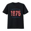 1975 Classic T Shirt Vintage Birthday 50th  Vintage Washed Top For Everyday Wear Unisex Homme Soft Slightly Versatile Stretched