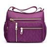 Damen Single Shoulder Crossbody Tasche - Große Kapazität Nylon Canvas mit Mehreren Fächern für Mütter
