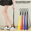 Random Color Extra Long Thickened Unbreakable Plastic Shoe Horn Bend-Free Shoe Helper for Elderly Pregnant Back Pain Users Holid