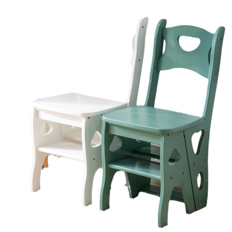 ZISIZ Solid Wood Folding Ladder Chair