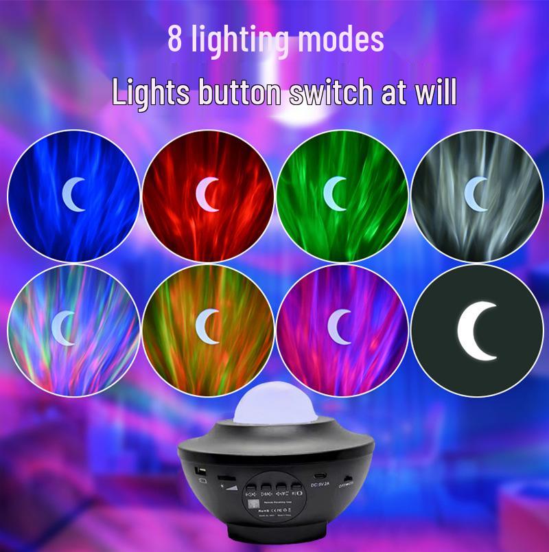 Romantic Northern Lights Starry Sky Projection Lamp – Transform Your Bedroom into a Dreamy, Star-Filled Atmosphere