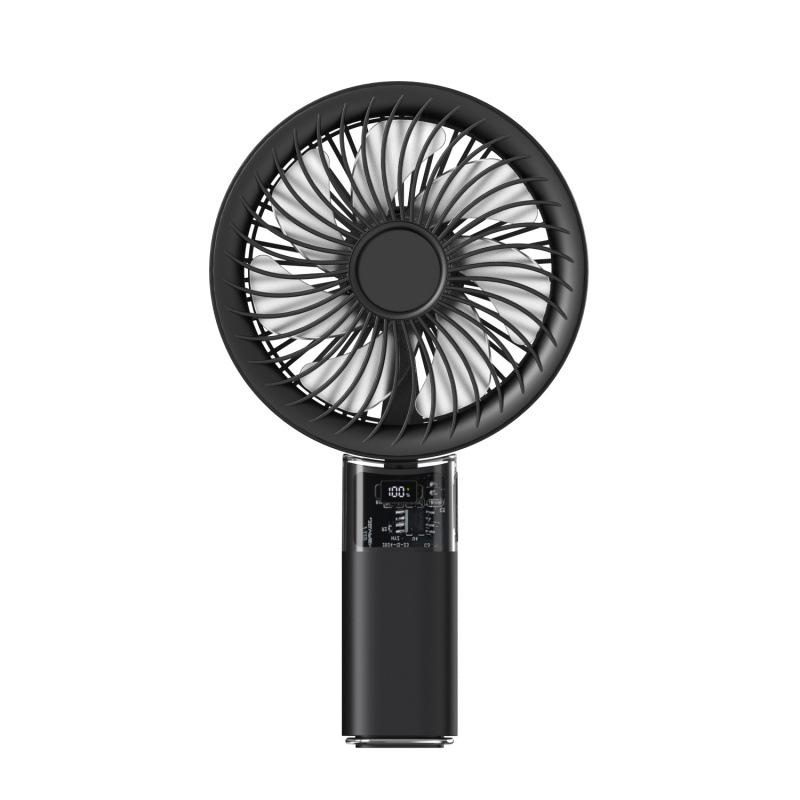 

Portable Rechargeable Handheld Fan: Long Battery, Large Airflow, Foldable Design, Ideal Gift. Default чёрный