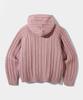 Dimiteulibeullaeg 2Way Heavyweight Cable Knit Zip-Up Hoodie_Dusty Pink