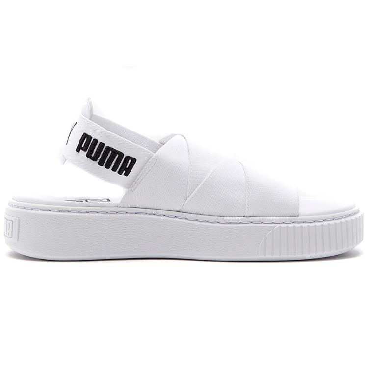 Puma Platform Trace Sports Sandals 'White Black' Women's (Unisex) Beach Sandals 365478 02