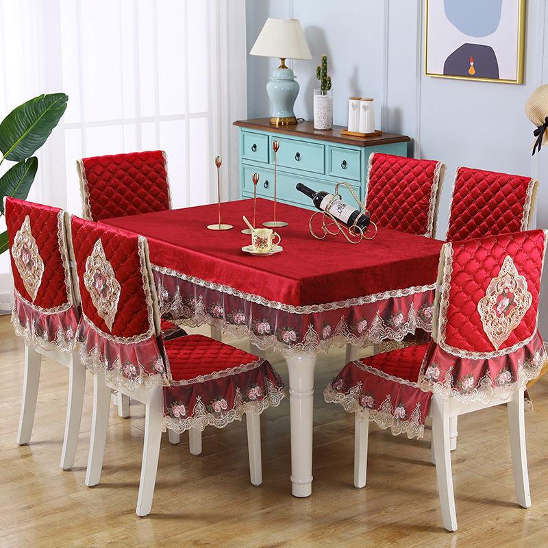 Wysokiej jakości chiński styl pogrubiony kwadratowy obrus biurkowy nowy styl antypoślizgowa poduszka siedziska obrus domowy obrus na krzesło