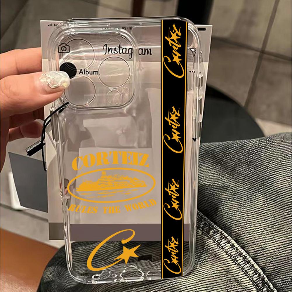 Hot Trends Phone Case For c-corteizs iPhone 17 16 16e 15 14 13 12 11 Mini Pro Max X XR XSMax 7 8 Air Plus Transparent Back Cover