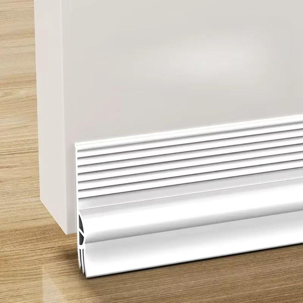 28/50mm Height Door Bottom Weatherstripping Dustproof Insectproof Door Draft Stopper Self-Adhesive Triple-Thickening
