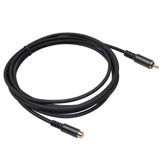 AV Extension Cable Stable Lossless Transmission High Fidelity Plug Play RCA Male to