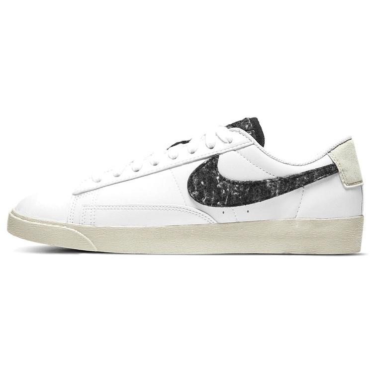 (WMNS) Nike Blazer Low SE Recycled Wool Pack - White Black Women s DA4934-100 EU 36.5