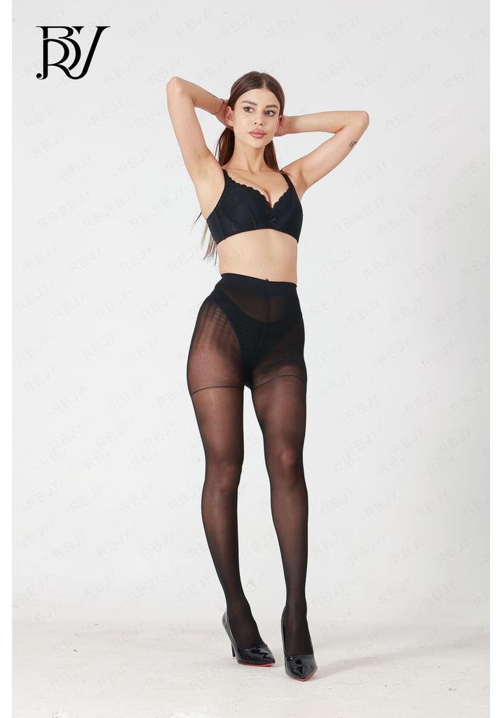 40D Medium And Thick Core Silk Hip Lift Massage Crotch Pantyhose Summer Thin Stockings Sexy Black Silk Bare Leg Skin Socks