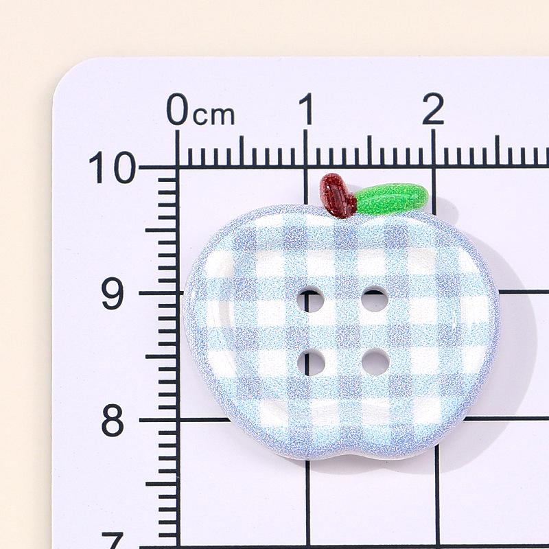 Korean Style Plaid Hair Ties - Cute Handmade Decorative Buttons for DIY Sewing & Childlike Accessories