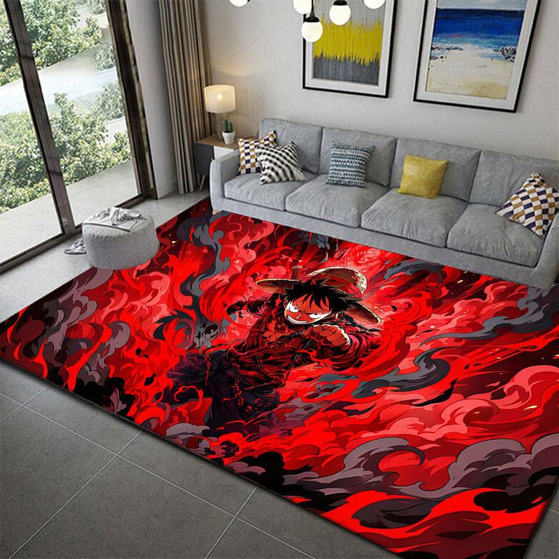 One Piece Pirate Style Rug Soft Cozy Floor Mat for Bedroom Living Room Decor