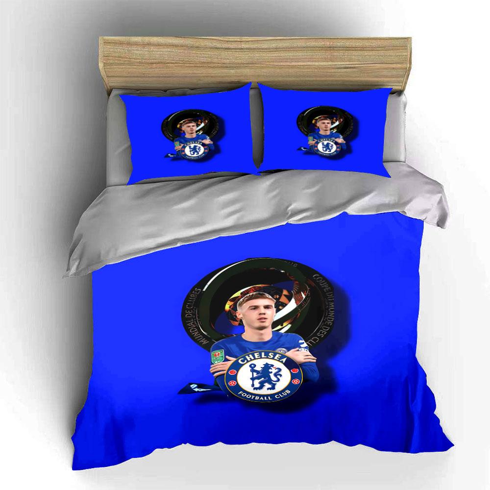 Chelsea FC Player Poster Bedding Duvet Cover Set Duvet Cover Pillowcases (1*Duvet Cover 2*Pillowcases, Without Duvet Insert)