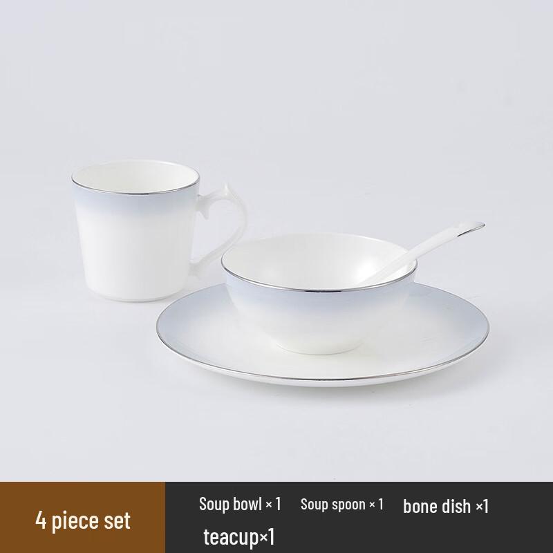

ZISIZ New Chinese Bone China Dinnerware Set