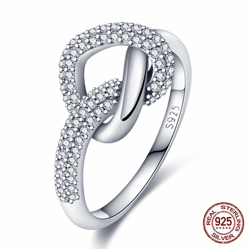 Brand New 100% Genuine 925 Silver Women's Ring Original Heart Crown Rose Gold Crystal Engagement Ring Wedding Anniversary Jewelr