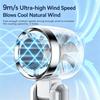 Portable High Speed Cooling Handheld Fan 3600mAh Rechargeable 100 Wind Speeds Mini Foldable Air Cooling Turbo Fan Camping hiking