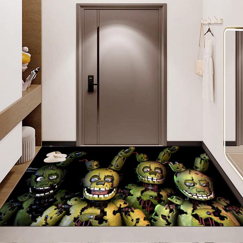 Tappeto da Pavimento Five Nights at Freddy's Springtrap, Zerbino Antiscivolo per Sala Giochi