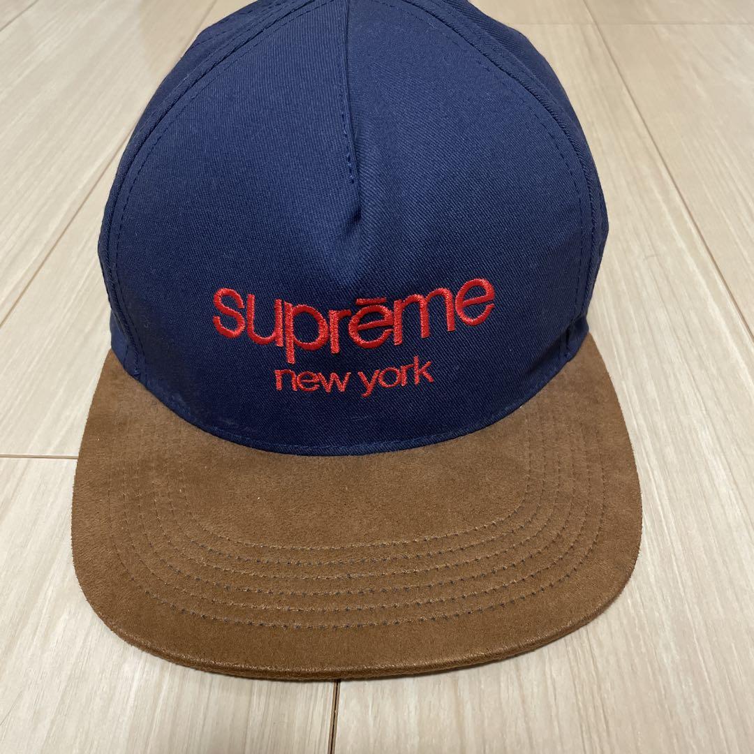 

[USED] Supreme Baseball Cap Navy/Brown