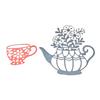 Tea Set Paper Cutting Art Background Scrapbooking Metal Cutting Dies Stencils for DIY Album Paper Card Decor