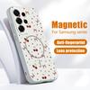 Magnetic For Magsafe Case For Samsung Galaxy S26 Ultra S25 Edge S24 Plus S23 FE S22 A17 A54 A55 A56 A57 5G Watermelon Cherry Fruits Pattern Cover