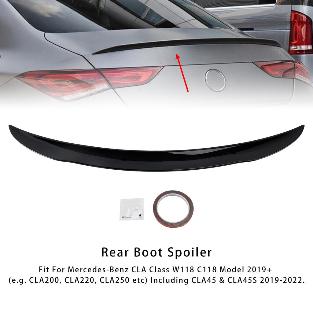 Gloss Black Rear Boot Spoiler For Mercedes-Benz CLA-Class W118 C118 2019+