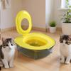 Cat Litter Box Removable Anti-Splash Odor Control Open Top Toilet Kitten Litter Tray For Small Medium Big Pet Indoor Travel