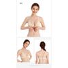 Summer Solid Color Front Button Triangle Bra Cotton Feel No Underwire Bra Breathable Back Women's Bra