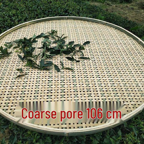 Handmade Bamboo Winnowing Basket: Fine Mesh, Perforated for Drying, Housewarming Gift