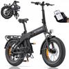 Bicicletă electrică pliabilă ENGWE EP-2 BOOST 3.0, motor 250W, baterie 48V 13.5AH, viteză maximă 25km/h, autonomie 120km, anvelope 20*4.0 inch