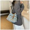 Beach Handbag Beach Bag Bohemian Style Raffia Shoulder Bag Trendy Weave Straw Bag  Summer