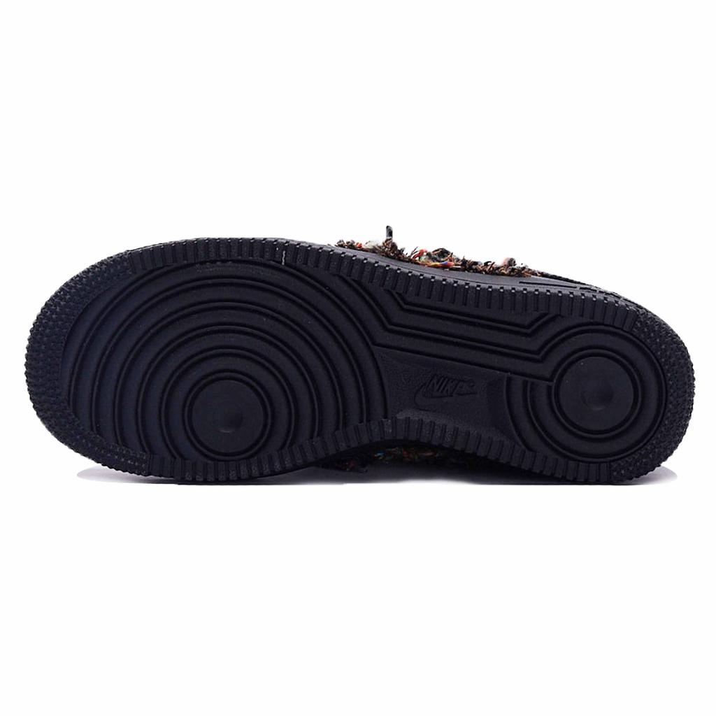 Nike Air Force 1 Cushioning Low top Skateboard Shoes Women's Black Brown DD8959-001(Team15-)