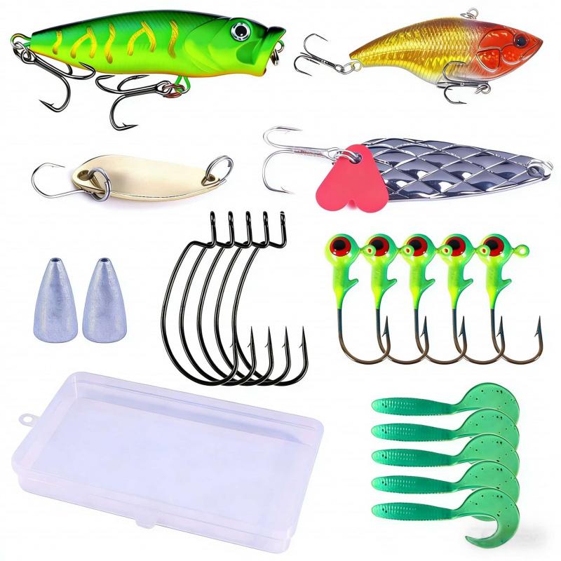 Lure Bait Set for Loach, Special Bait for Topmouth Culter, Floating Bait with Anti-Tangle Accessories