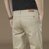 Men's Hong Kong 2025 Spring/Summer Pure Cotton Loose Straight Business Trousers