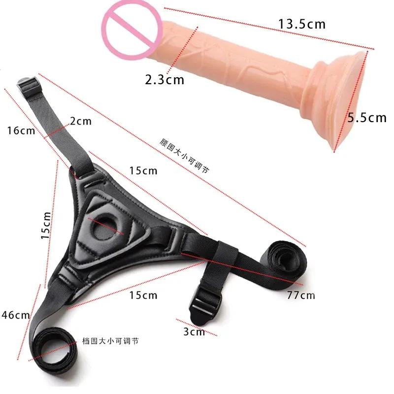 Damen Leder Latex Sexy Exotische Höschen Bondage Strapon Keuschheitshose Mit Penis Set Fetisch Body Harness Paare Flirten Spielzeug