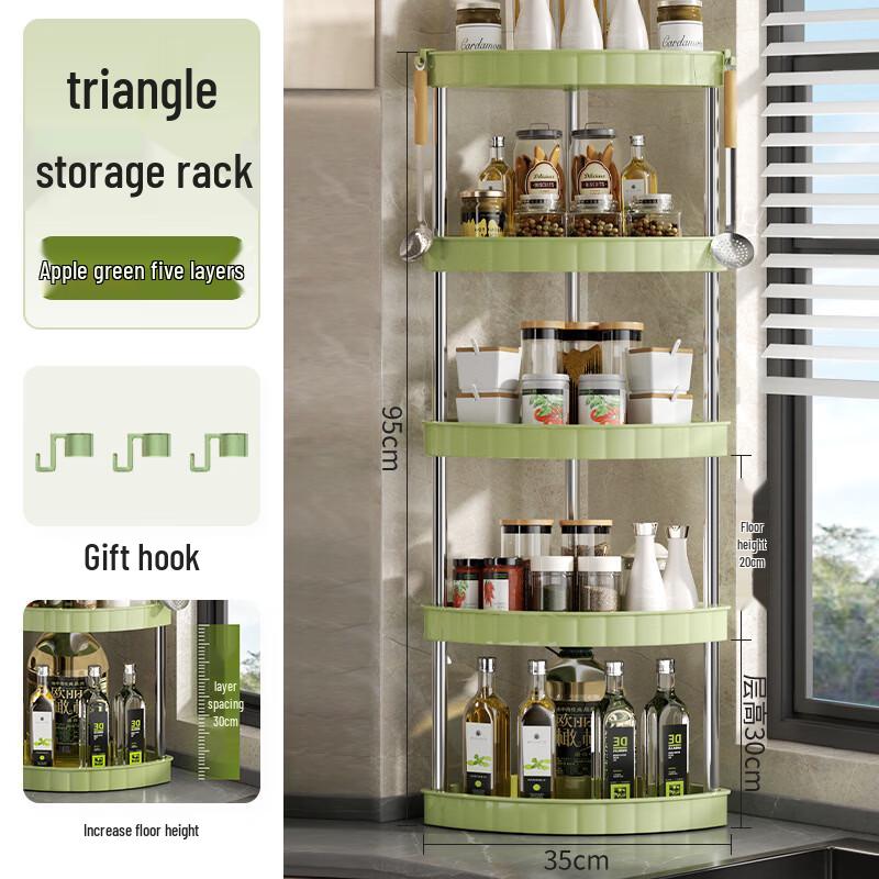 Modern Kitchen Corner Storage Rack