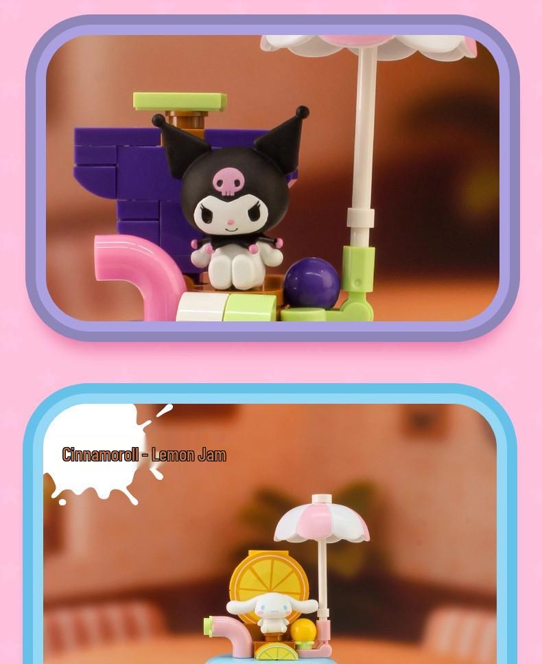 Sanrio Family Mermaid Building Blocks - Bobo Jam Blind Box Gift for Girls